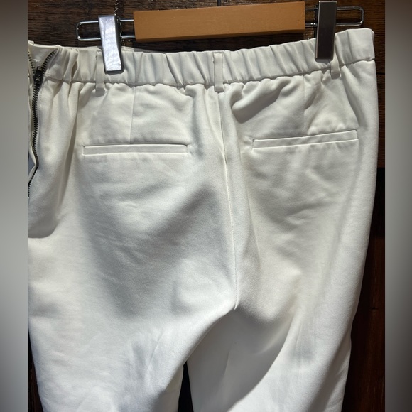 White Ankle Cut Pants Size 4 - Picture 4 of 10
